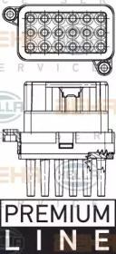 Регулятор скорости электромотора отопителя салона 5HL 351 332-341 HELLA