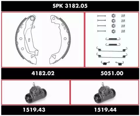 Комплект тормозных колодок SPK318205 REMSA
