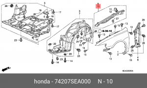 Деталь 74207SEA000 HONDA