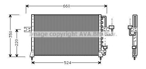Радиатор кондиционера HY5045 AVA