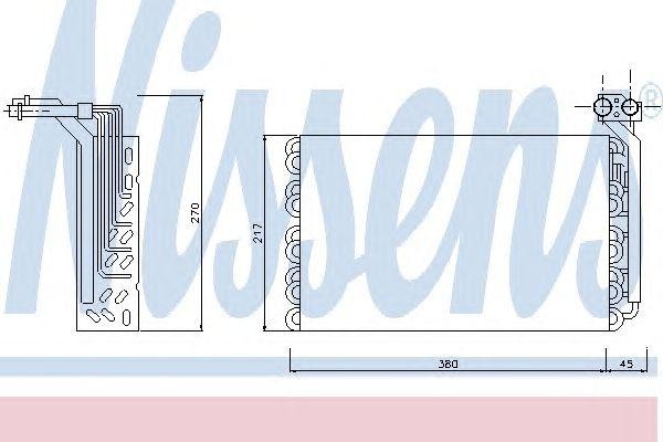 Испаритель, кондиционер 92170 NISSENS