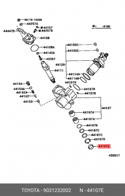 Сальник рулевого редуктора 90312-32002 DAIHATSU