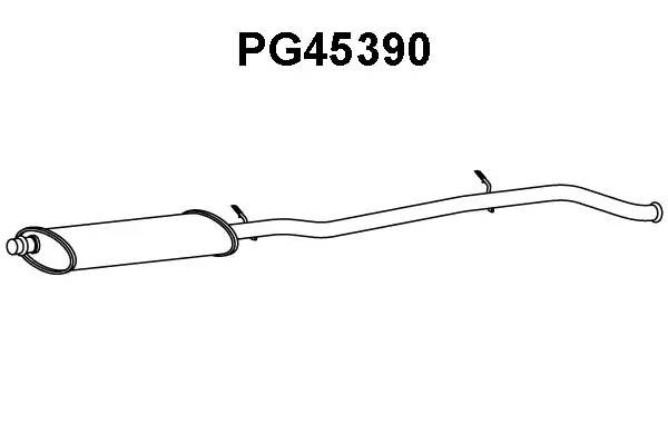 Предглушитель выхлопных газов PG45390 VENEPORTE