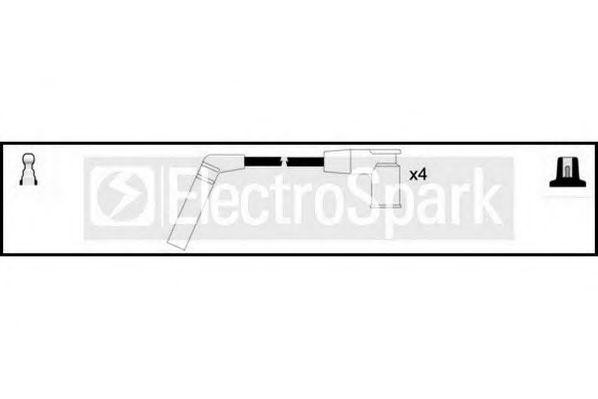 Ккомплект проводов зажигания OEK718 STANDARD