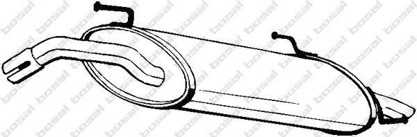 Глушитель выхлопных газов конечный 228601 BOSAL