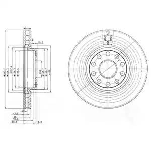 Тормозной диск BG3078 DELPHI