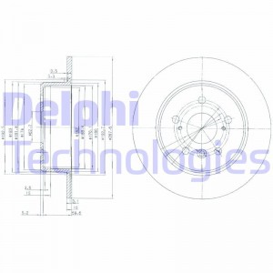 Тормозной диск BG3183 DELPHI