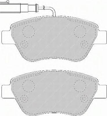 Комплект тормозных колодок, диско FSL1466 FERODO