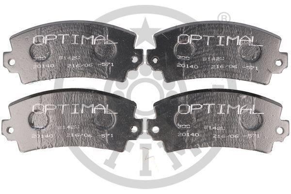 Комплект тормозных колодок, диско 9142V OPTIMAL