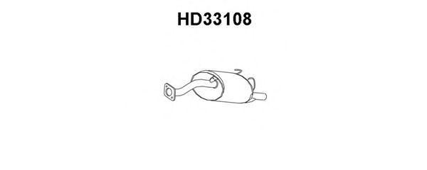 Глушитель выхлопных газов конечный HD33108 VENEPORTE