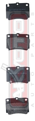 Колодки тормозные дисковые AKD-1197 AKYOTO