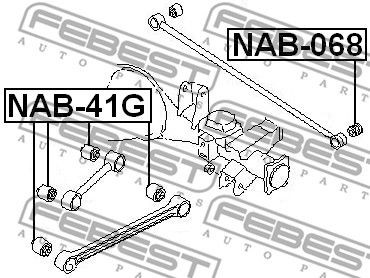 Сайлентблок NAB068 FEBEST