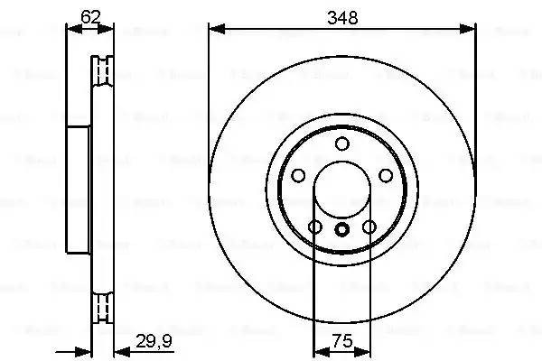Диск тормозной 0 986 479 436 BOSCH