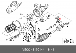 рычаг включения, стартер 8190144 IVECO
