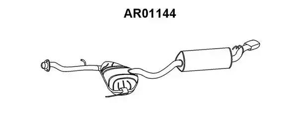 Глушитель выхлопных газов конечный AR01144 VENEPORTE