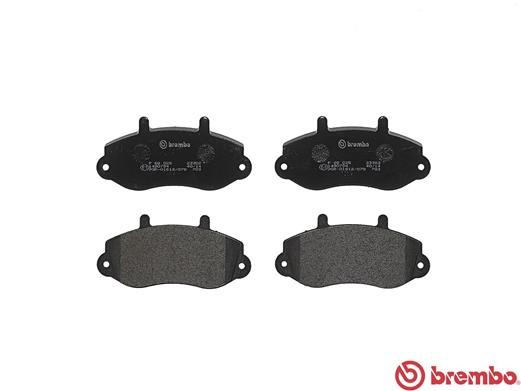 Комплект тормозных колодок, диско P68025 BREMBO