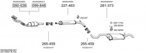 Выпускной трубопровод 329899 BOSAL