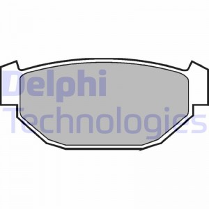 Комплект тормозных колодок, диско LP549 DELPHI