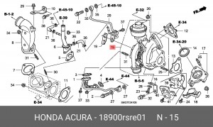 Компрессор, наддув 18900RSRE01 HONDA