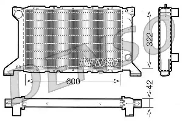 Радиатор, охлаждение двигател DRM10098 DENSO