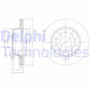 Тормозной диск BG3031 DELPHI