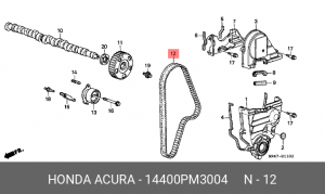 Ремень ГРМ 14400-PM3-004 HONDA