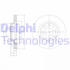 Тормозной диск BG2825 DELPHI