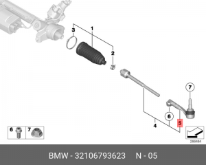 Наконечник рулевой тяги 32 10 6 793 623 BMW