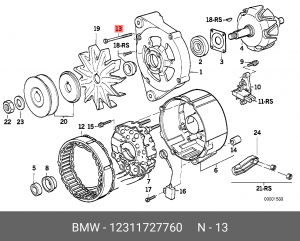 Болт 12 31 1 727 760 BMW