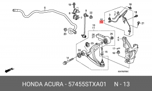 Датчик ABS 57455STXA01 HONDA