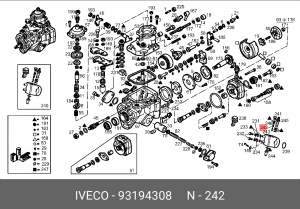 Пружина 93194308 IVECO