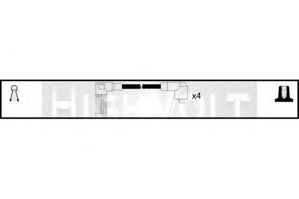 Ккомплект проводов зажигания OEF417 STANDARD