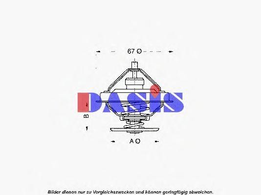 Термостат, охлаждающая жидкость 751896N AKS DASIS