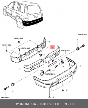 Деталь 0K01L50311E HYUNDAI KIA