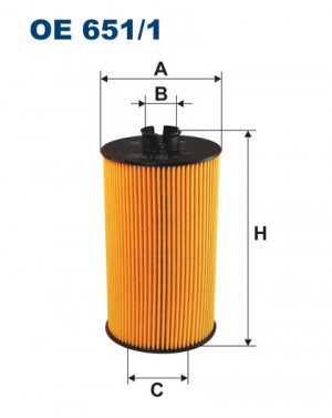 Фильтр масляный двигателя OE6511 FILTRON
