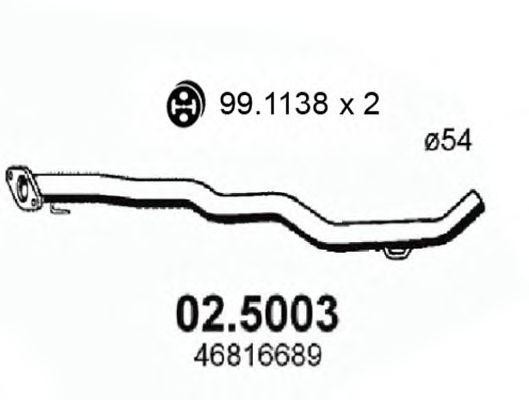 Выпускной трубопровод 025003 ASSO