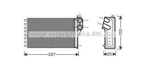 Радиатор отопителя CN6232 AVA
