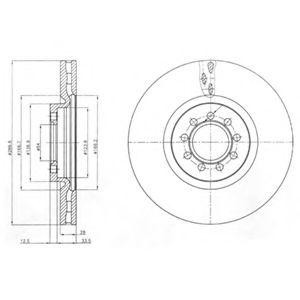 Диск тормозной BG4101 DELPHI