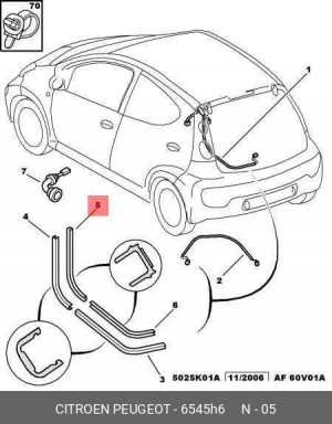 Деталь 6545.H6 CITROEN PEUGEOT