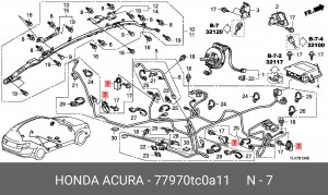 Датчик удара 77970TC0A11 HONDA