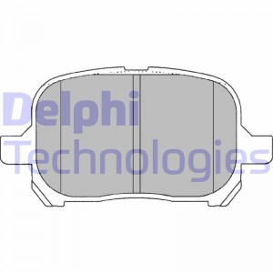 Комплект тормозных колодок, диско LP1144 DELPHI