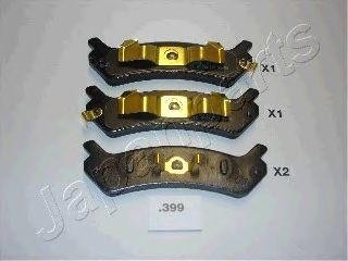 Комплект тормозных колодок, диско PP-399AF JAPAN PARTS GROUP