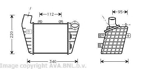 Интеркулер VW4159 AVA