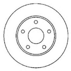 Тормозной диск 561863B BENDIX JURID