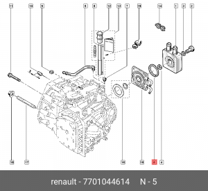 Кольцо уплотнительное 7701044614 RENAULT