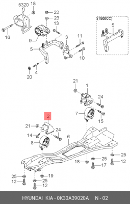 Деталь 0K30A39020A HYUNDAI KIA