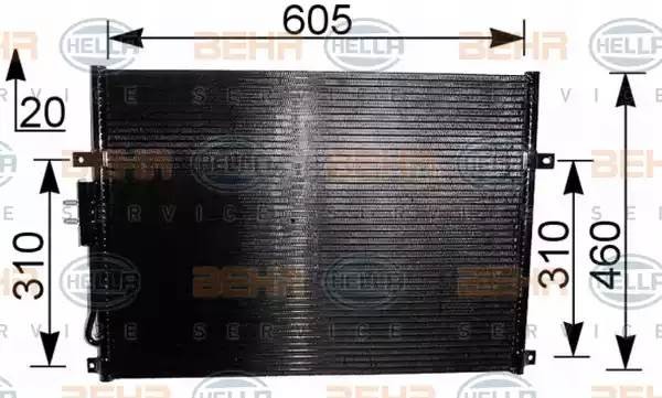 Конденсатор, кондиционер 8FC 351 037-481 HELLA