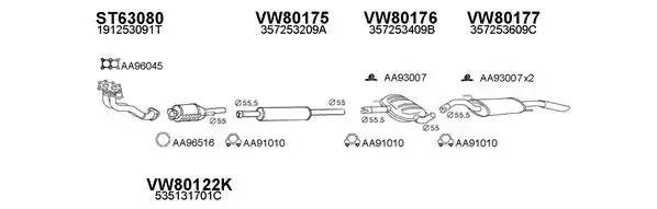 Система выпуска ОГ 800141 VENEPORTE