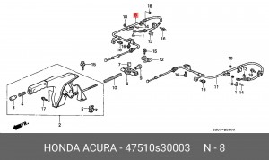 Трос, стояночная тормозная система 47510S30003 HONDA