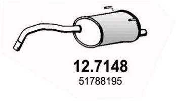 Глушитель выхлопных газов конечный 127148 ASSO
